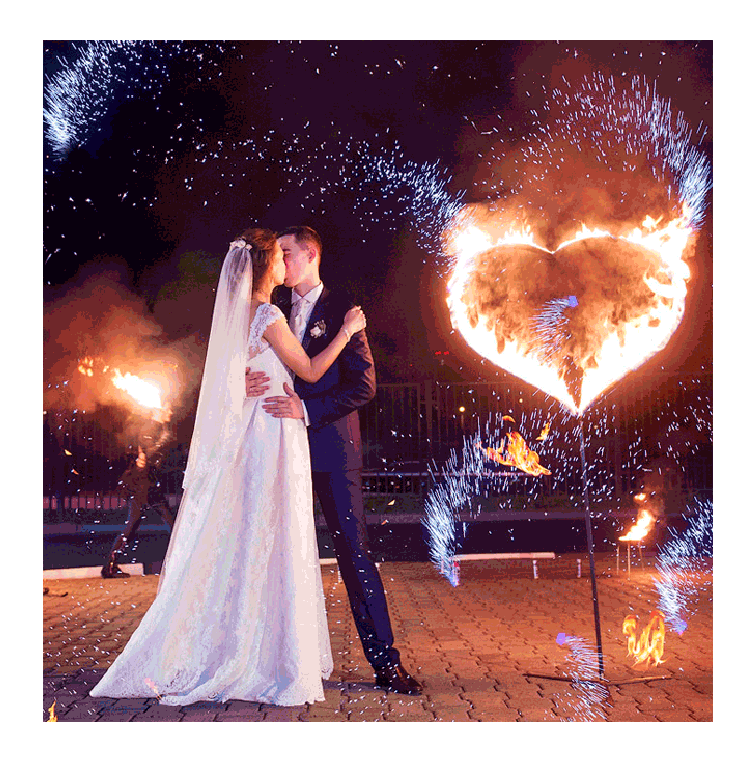 Организация пиротехнического шоу на свадьбу  Гвардейск | gvardejsk.salutsklad.ru